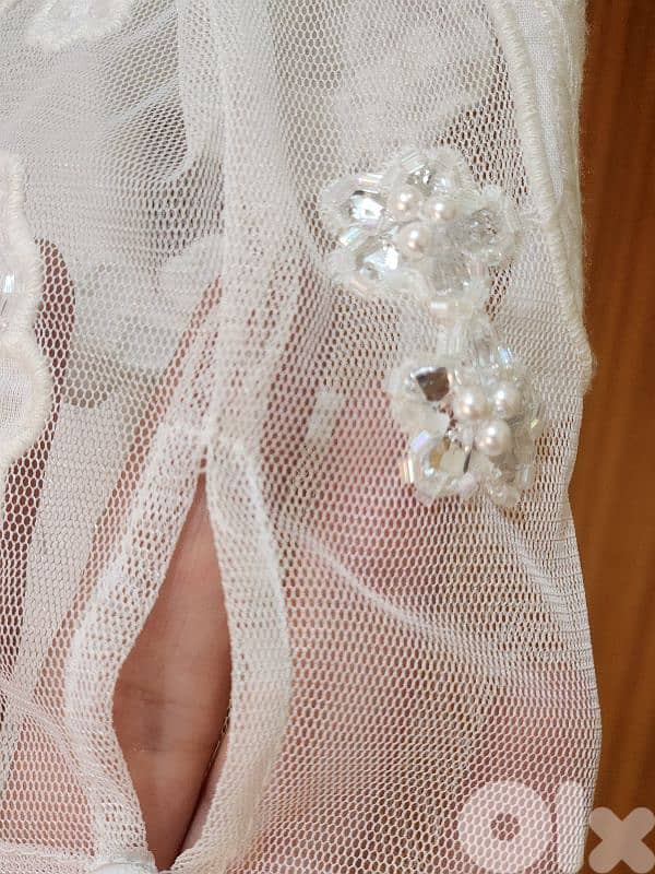 Beads embroidery  wedding or evening dress 38 mediumفستان عرس 8