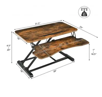 Standing Desk Converter طاولة إضافية للمكتب