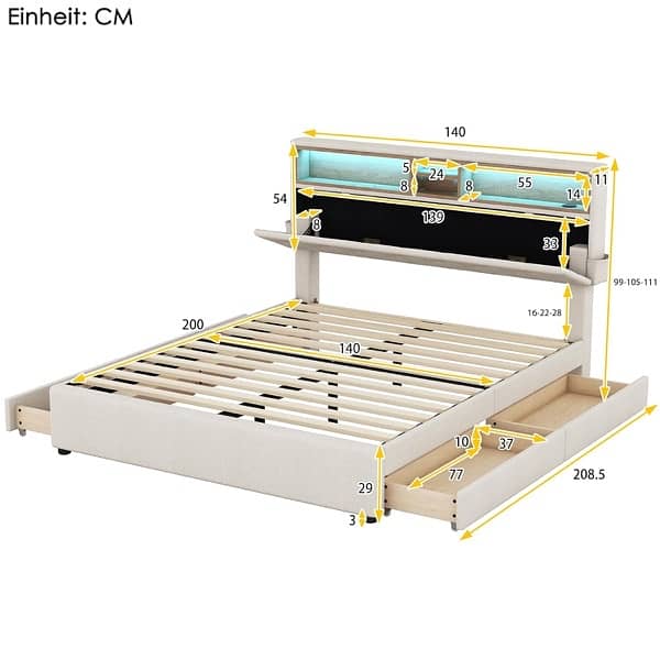 storage Led Bed 4