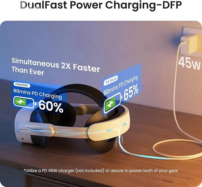 Kiwi Design K4 Boost Battery Elite Headstrap For Meta Quest 3/3S 4