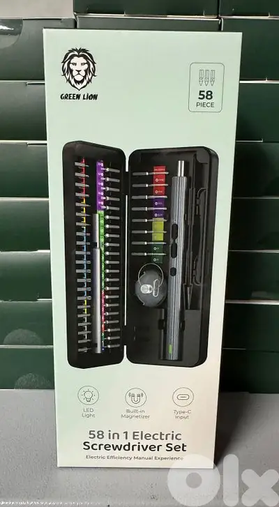 Green lion 58 in 1 Electric Screwdriver set