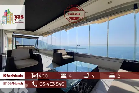 Kfarhbab 400m2 | Excellent Condition | Rent | Sea View | Furnished |YV