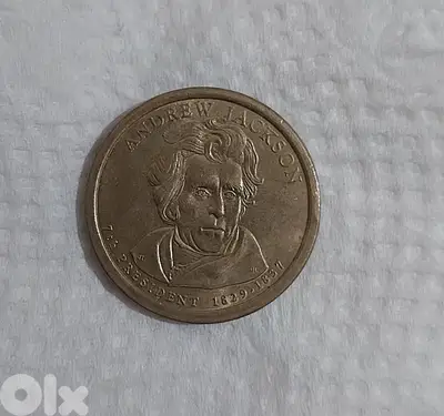 USA President USD One Dollar Coin of Jackson