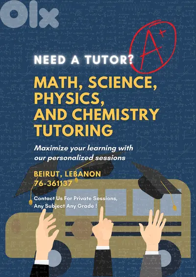 استاذ دروس خصوصية biology math physics chemistry