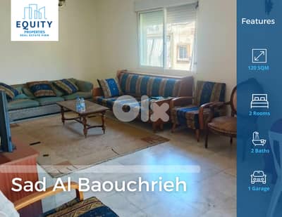 120 SQM Apartment For Rent In Sad Al Baouchrieh شقة للإيجار #JS1975144