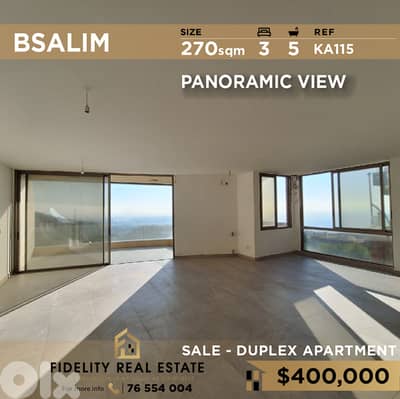 Apartment Duplex for sale in Bsalim KA115   دوبلكس  للبيع في بصاليم