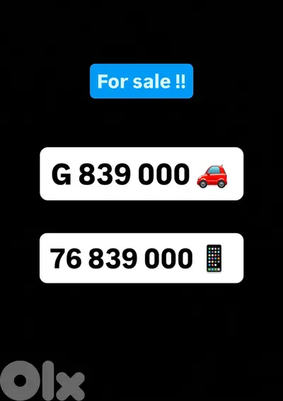 Plate + Mobile Number