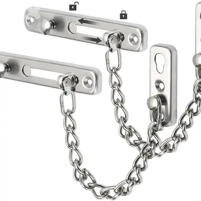 Parkside Security Door Chains Set Of 2 Pcs - سلسلة أمان للأبواب