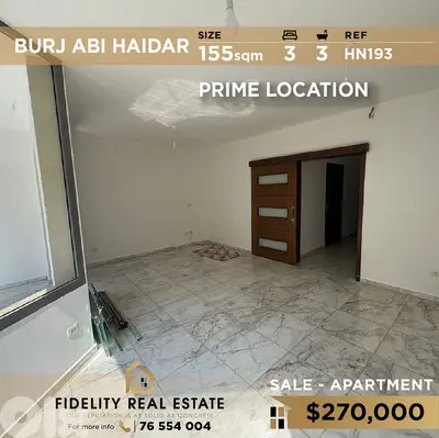 Apartment for sale in Burj Abi Haidar HN193 شقة للبيع في برج أبي حيدر