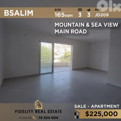 Apartment for sale in Bsalim JD209 شقة جديدة للبيع في بصاليم