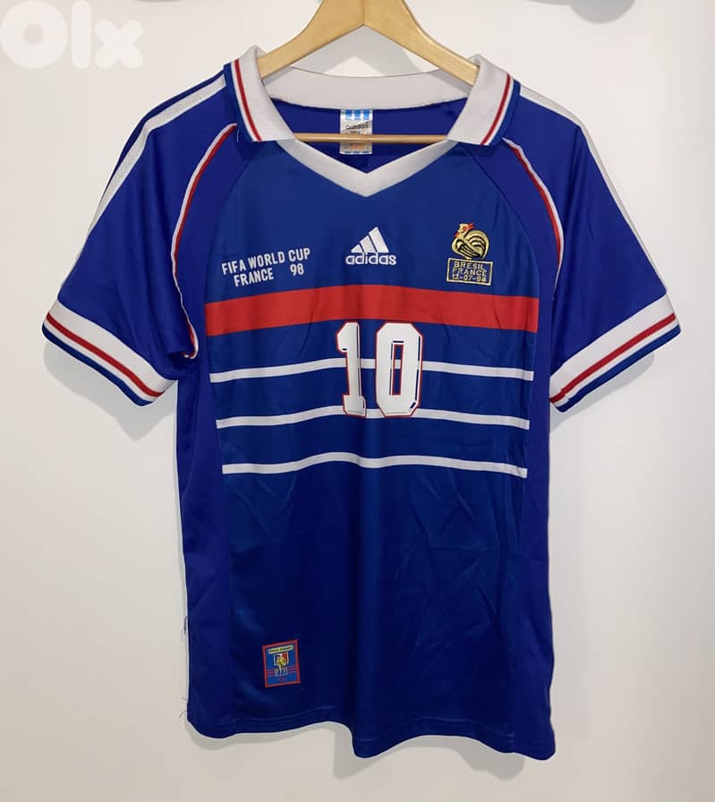 Zidane France 98 World Cup Jersey – Size M 0
