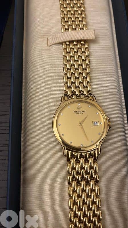 Gold Plated Raymond Well Fashion Watch 0