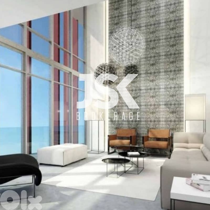 L18955 -Duplex Penthouse with Amazing Sea View For Sale in Mar Mikhael 0