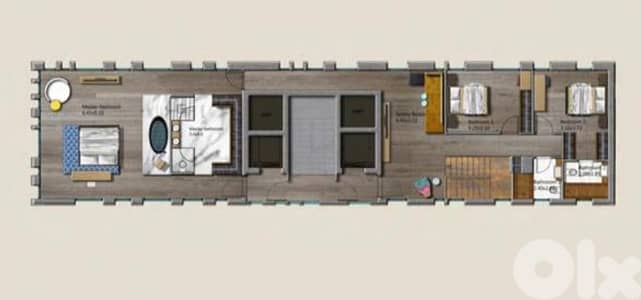 L18955 -Duplex Penthouse with Amazing Sea View For Sale in Mar Mikhael