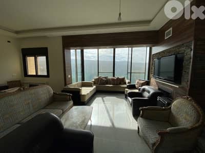 Apartment + Garden For Rent In Broumana Al Oyoun شقة للاجار في العيون