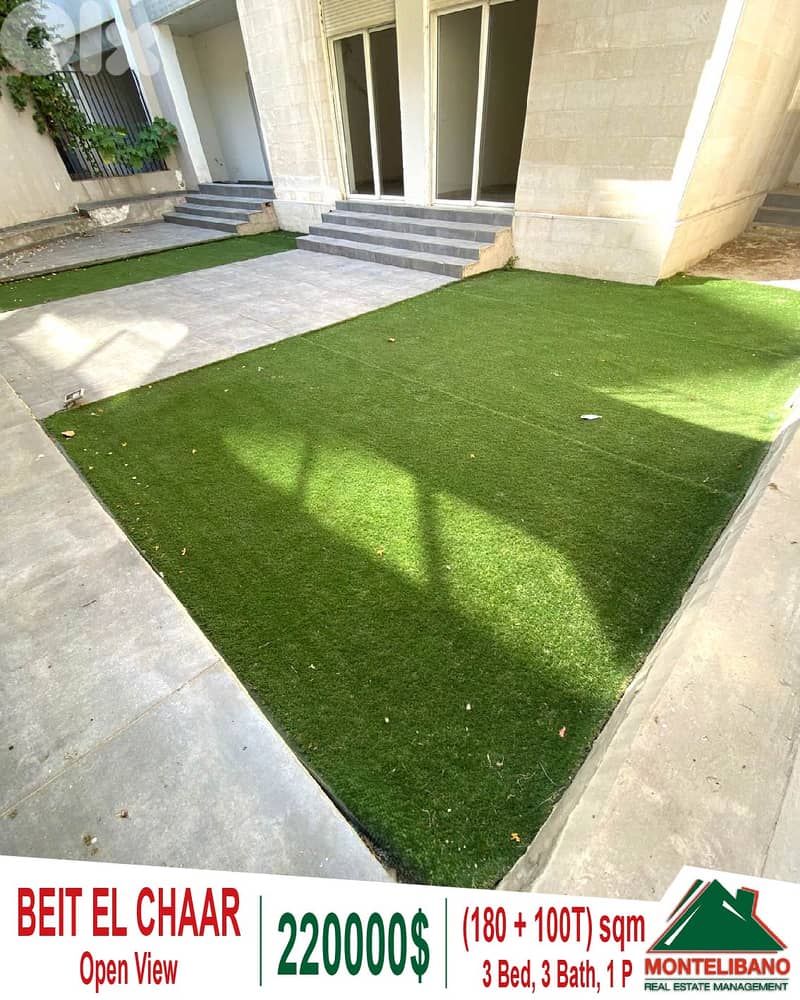 180 sqm Apartment For Sale in Beit El Chaar with 100 sqm Terrace !!! 0