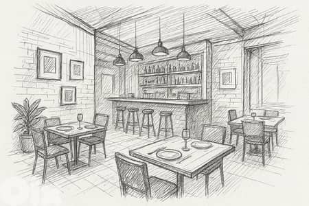 Restaurant For Rent or Sale in Jdeideh