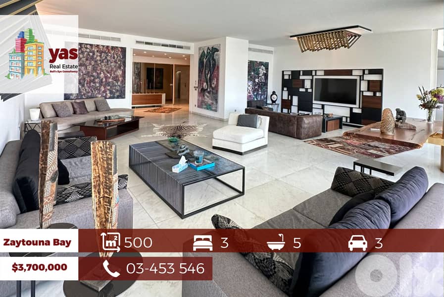 Zaytouna Bay 500m2 | Large Wraparound Terrace | Decorated |view |PA | 0