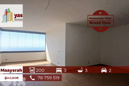 Maaysrah 200m2 | Brand New | Panoramic Sea View | Catch | ABA