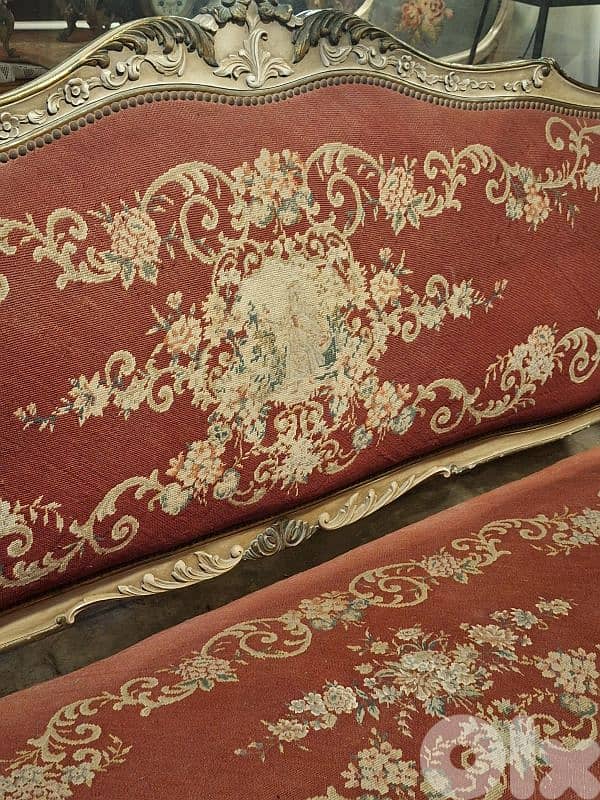 3 pieces salon aubisson 2 handchairs and 1 sofa 3