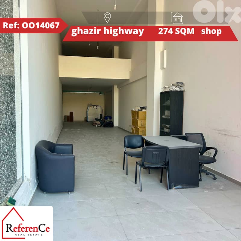 Shop for sale or rent in ghazir highway 0