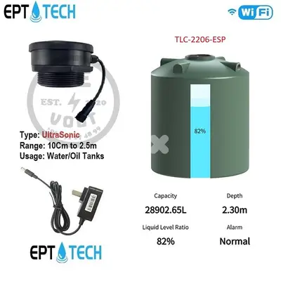 EPT TLC2206 ESP – WiFi + Bluetooth WATER Level METER | We Volt