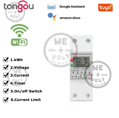 Tongou SR263JWT – Smart Energy Meter 63A Tuya WiFi | We Volt tuya