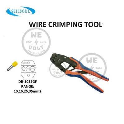 DR-1035GF – Crimping Tool 10–35mm² End Sleeves | We Volt