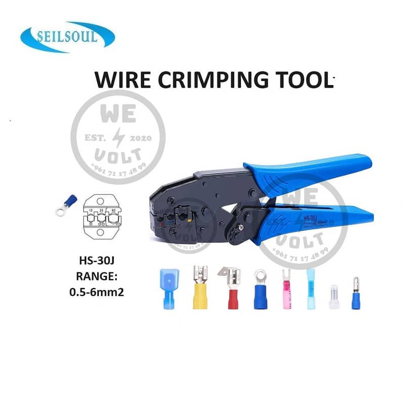 Crimping Tool for Ring & Fork Terminals - بنسة كبس 0