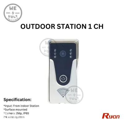 Ryan RAD352F-HP – 2MP Outdoor Station White | We Volt