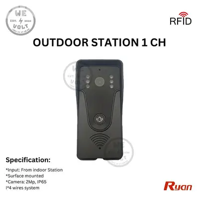 Ryan RAD356F-HP – 2MP Outdoor Station Black | We Volt