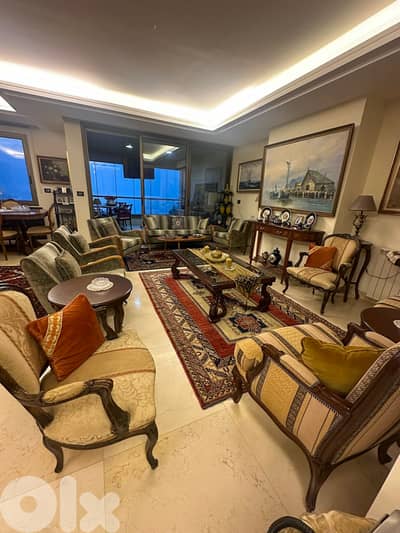 240 SQM Apartment in Biyada, Metn with a Breathtaking Sea View