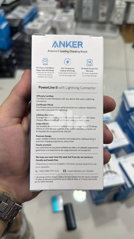 Anker Powerline II Usb-a to lightning Blue 3ft last offer 1