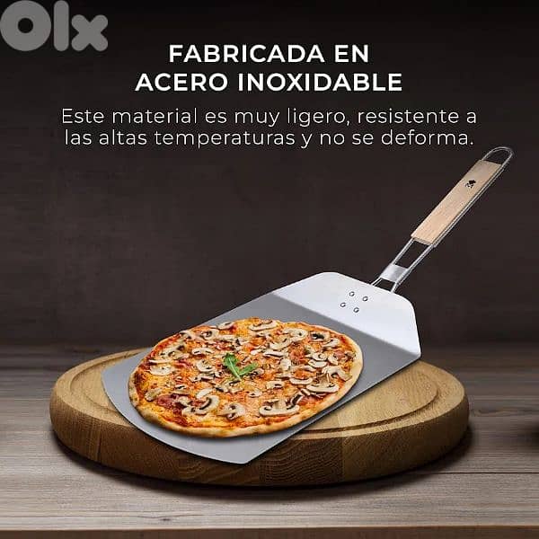 masterpro stainless steel folding pizza peel 2