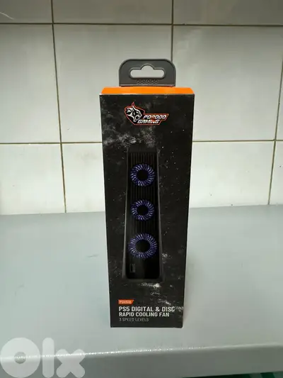 Porodo gaming ps5 digital & disc Rapid cooling fan 3 speed levels pdx6