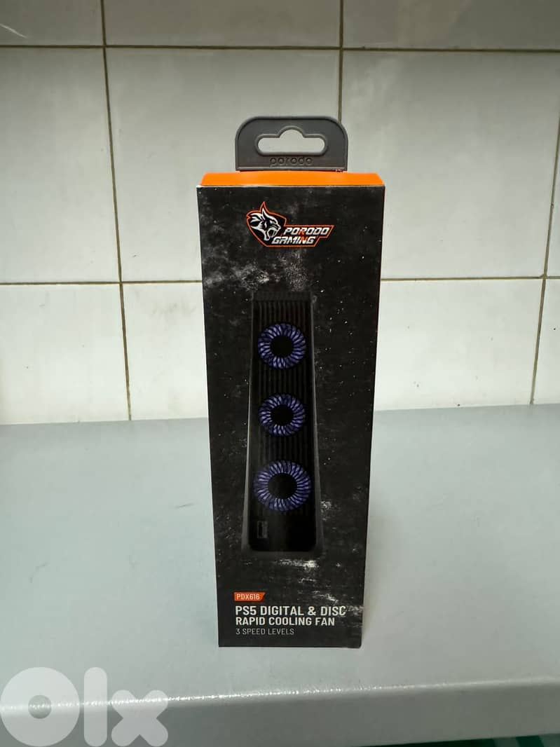Porodo gaming ps5 digital & disc Rapid cooling fan 3 speed levels pdx6 0