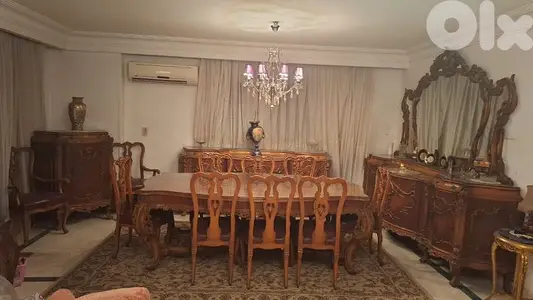 غرفة سفرة لويس الخامس عشر فرنسي انتيك روعة الفخامة والرقي مميزة كاملة