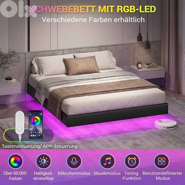 new arrival bed frame with led light 1