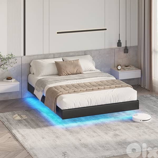 new arrival bed frame with led light 8