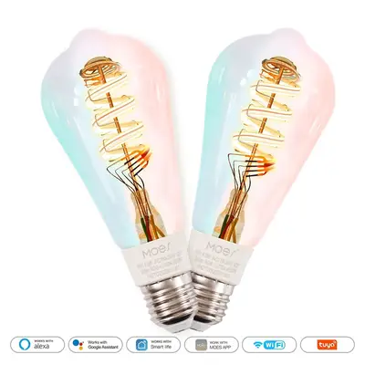 WiFi Smart Edison Bulb E27 RGB+White | MOES – We Volt