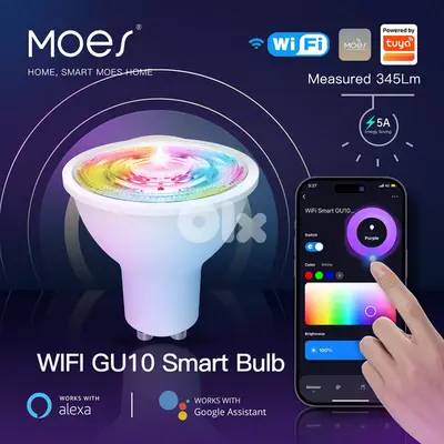 WiFi Smart GU10 Bulb RGB+CW (WiFi/Matter) | MOES – We Volt