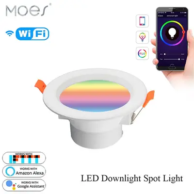 WiFi Smart Downlight 7W RGB+C+W | MOES – We Volt