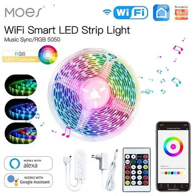 WiFi Smart LED Light Strip RGBIC | MOES – We Volt