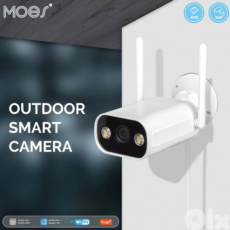 WiFi Smart Outdoor Camera 3MP/4MP Solar | MOES – We Volt 0