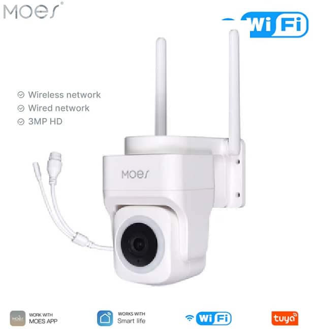 WiFi Smart Outdoor Camera 3MP/4MP Solar | MOES – We Volt 1