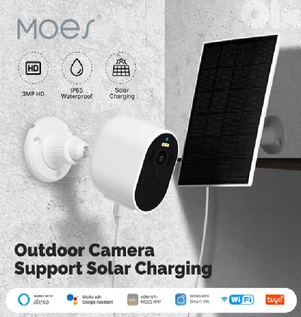 WiFi Smart Outdoor Camera 3MP/4MP Solar | MOES – We Volt 3