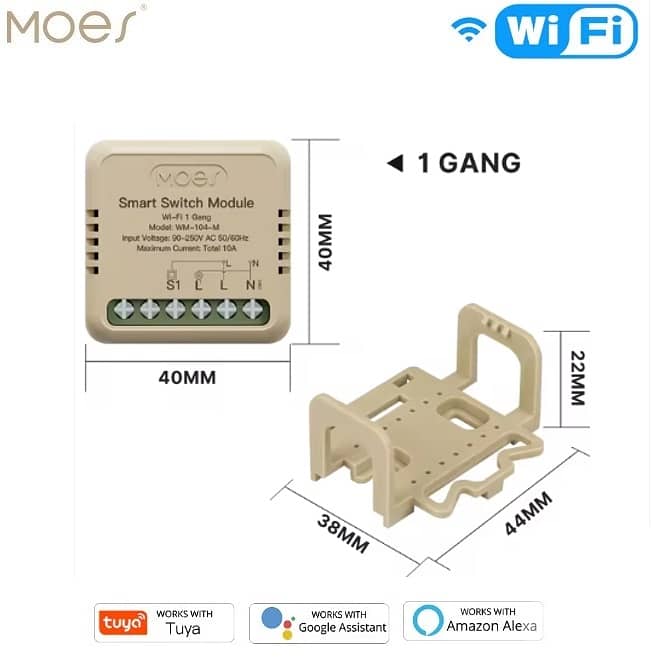WiFi Mini Smart Switch (WiFi, RF, Matter) | MOES – We Volt 0