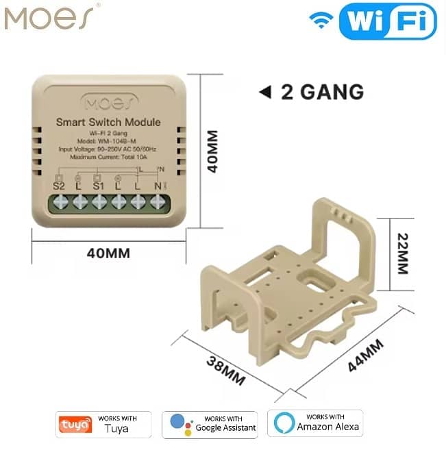 WiFi Mini Dual/Triple/Quad Smart Switch | MOES – We Volt 0