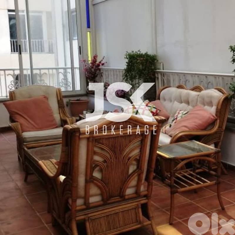 L18984 - Penthouse With Terraces For Rent in Manara, Ras Beirut 0