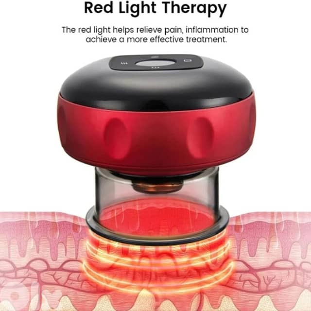 Smart Cupping Massager with 6 Suction & Vibration Modes + Red Light 3